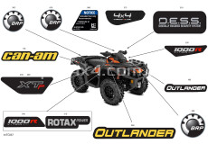 Наклейка "Outlander" на розширювачі арок BRP Can-Am Outlander G2