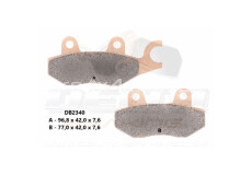 Гальмівні колодки BRP Сan-Am 500 800 1000; Kawasaki 750 800 820 1000; Suzuki 300 450 500; CFMoto 500 600 625 800